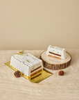 White Christmas Gelato Log Cake