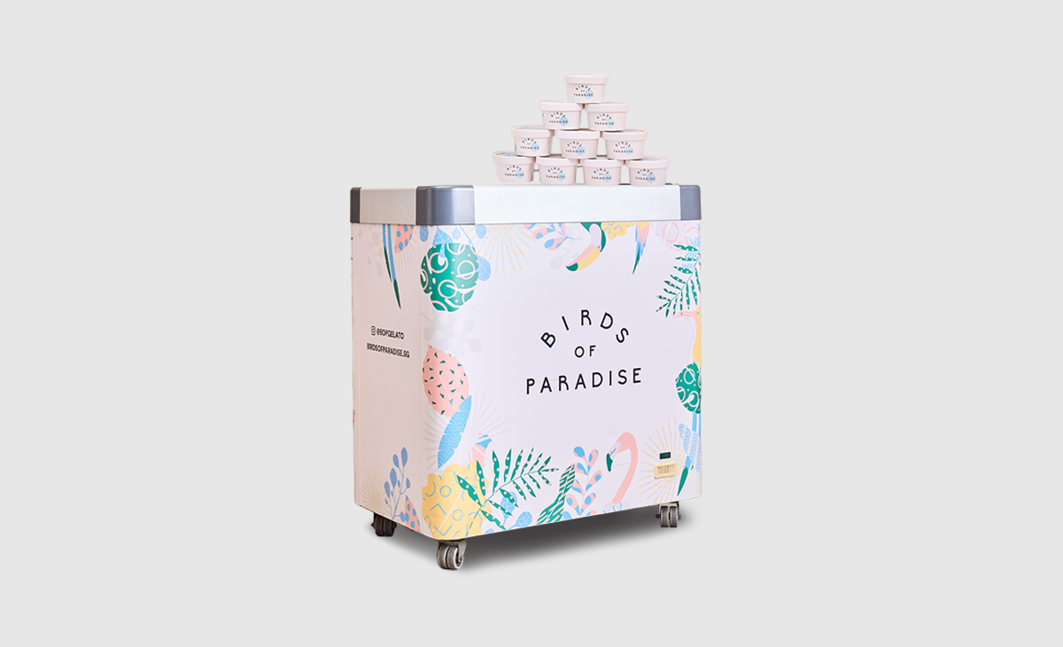Gelato Party Cups with Regular Chest Freezer