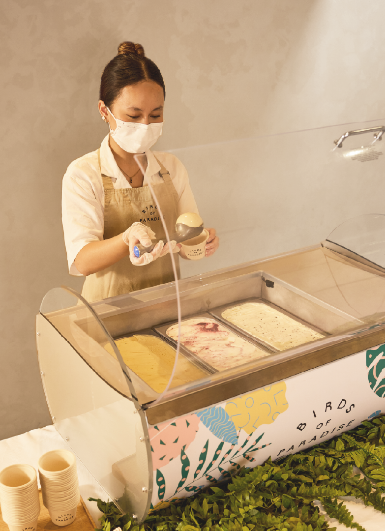 Gelato Live Scoop Station